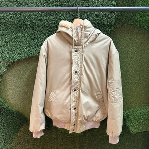 Vintage 1980s Sears Down Filled Bomber Jacket Large